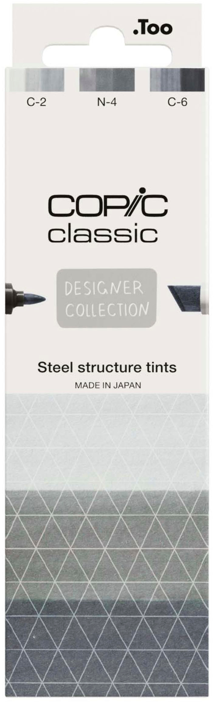COPIC-200750314-4013695268811 COPIC Marker Classic Designer 200750314 Steel structure tints 3 Stück – Bild 1
