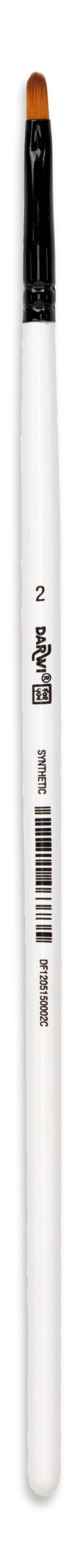 DARWI-DF1205150002C-5411711463735 DARWI Pinsel Katzenzungenfasson 4mm DF1205150002C Grösse 2, Synthetik – Bild 1