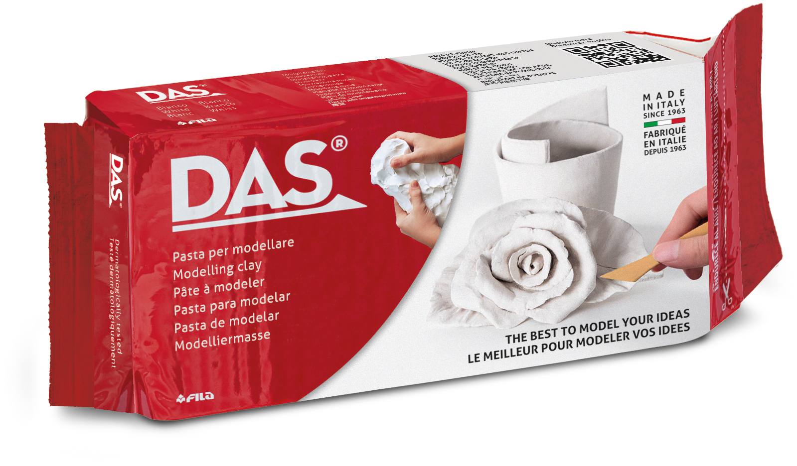 DAS-387500-8000144074105 DAS Modelliermasse 1000g 387500 weiss – Bild 1