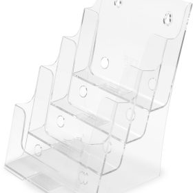 DEFLECTO Prospekthalter Docuholder A5 77901 hoch, 4 Fächer