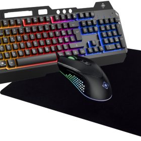 DELTACO 3-in-1 Gaming Kit RGB GAM-113V2-CH Black