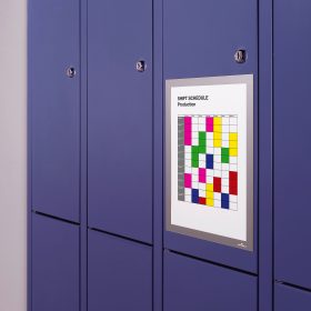 DURABLE Magnetic Duraframe A4 486923 silber 5 Stück