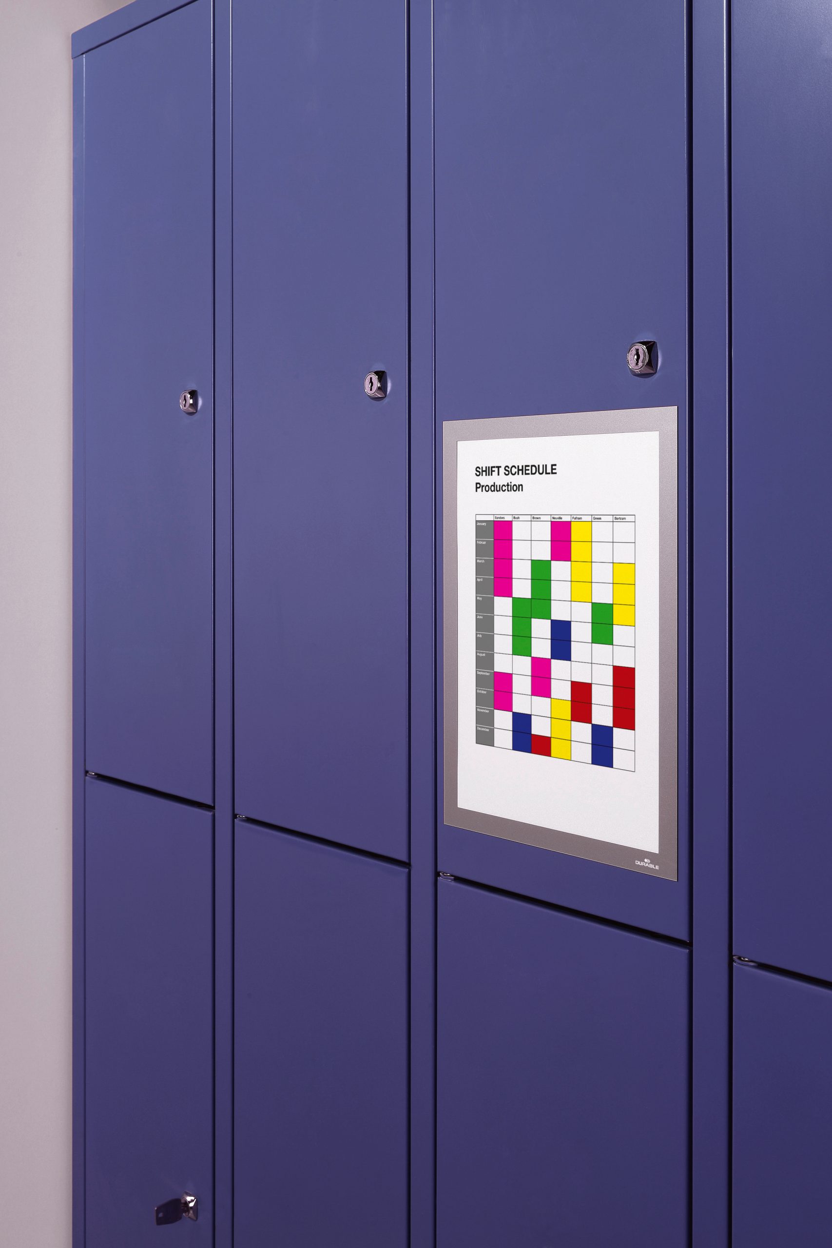 DURABLE-486923-4005546405704 DURABLE Magnetic Duraframe A4 486923 silber 5 Stück – Bild 1