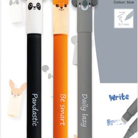 EBERHARD FABER Gelschreiber Erase It 0.7mm 582123 Animal 3 Stück