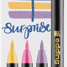 EDDING Brushpen 1340 4-1340-4-3 Glitzer E-4 Modern 4 Stück