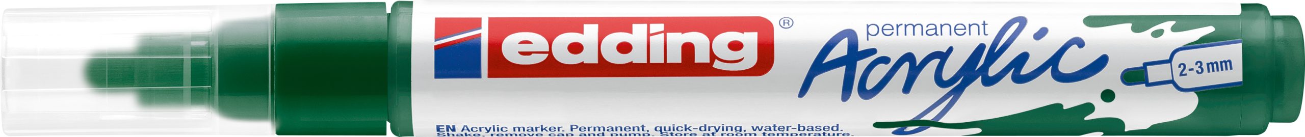 EDDING-5100-904-4057305026927 EDDING Acrylmarker 5100 2-3mm 5100-904 moosgrün sdm – Bild 1