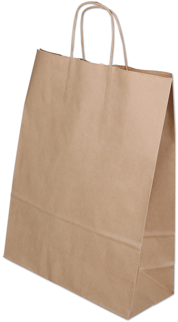 ELCO-84104.25-8024932103822 ELCO Tragetasche 320x130x410mm 84104.25 mit Kordel, braun 50 Stück – Bild 1