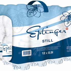 EPTINGER blau, ohne Kohlensäure, Pet 1077 50 cl, 12 Stk.