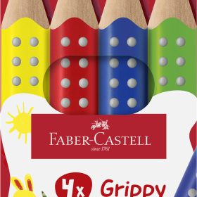 FABER-CASTELL Farbstifte Grippy 110701 4 Farben