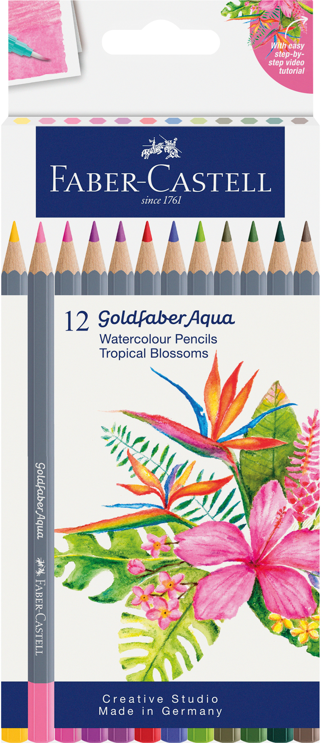 ETKA 112412 Colour Grip E7 0720.indd FABER-CASTELL Farbstifte Goldfaber Aqua 114610 12 Farben – Bild 1