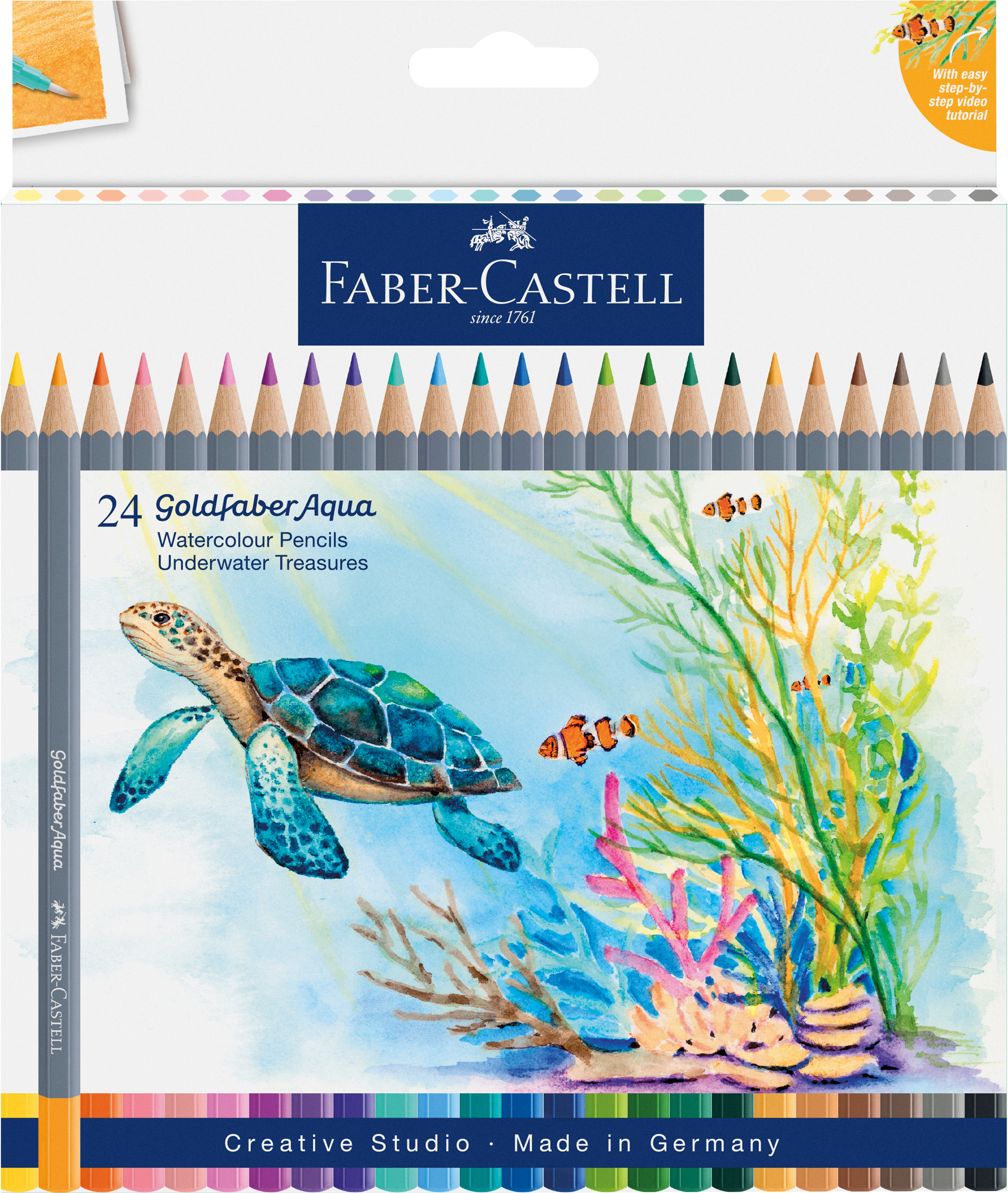 ETKA 112412 Colour Grip E7 0720.indd FABER-CASTELL Farbstifte Goldfaber Aqua 114617 24 Farben – Bild 1
