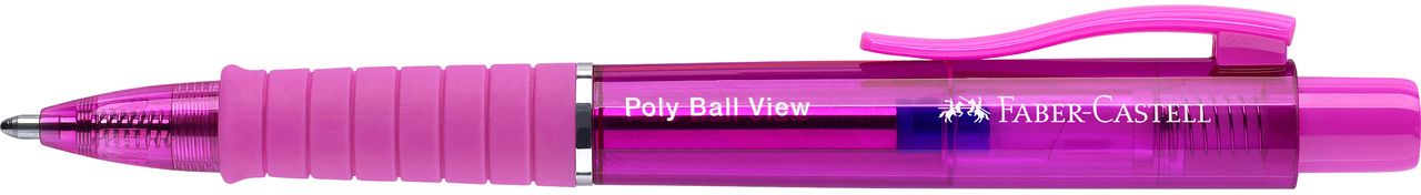 FABER-CASTELL-145768-4005401457688 FABER-CASTELL Kugelschreiber Poly Ball View 145768 Electric Fuchsia – Bild 1