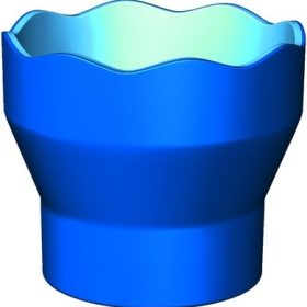 FABER-CASTELL Wasserbecher CLIC & GO 181510 blau, für Pinsel