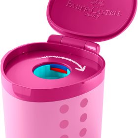 FABER-CASTELL Spitzdose Grippy 181795 pink
