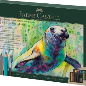 FABER-CASTELL Farbstift & Pitt Artist Pen 217553 Metallschachtel 37 Stück