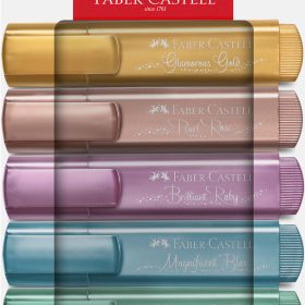 FABER-CASTELL Textmarker TL 46 254676 Metallic 6 Stück