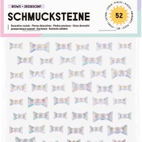 FOLIA Schmucksteine 12319 Bows Iridescent 52 Stück