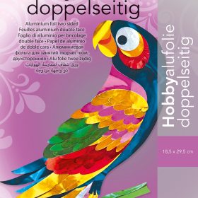 FOLIA Hobbyalufolie 18x29.5cm 500 ass. doppelseitig 5 Blatt