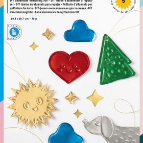 FOLIA DIY Alu Prägefolie 18x29.7cm 505 ass. extra strong 5 Blatt