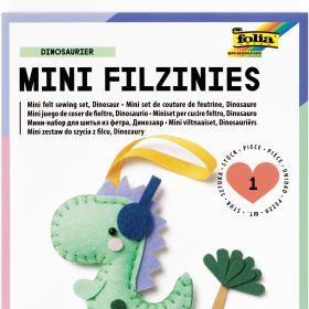 FOLIA Mini Filzinies 52903 Dinosaurier 12-teilig