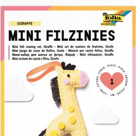FOLIA Mini Filzinies 52904 Giraffe 13-teilig
