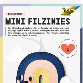 FOLIA Mini Filzinies 52922 Regenbogen 15-teilig