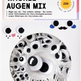 FOLIA Wackelaugen Big Box Mix 7549 selbstklebend 200 Stück