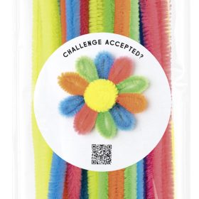 FOLIA Chenilledraht 8mmx50cm 778194 neon 100 Stück