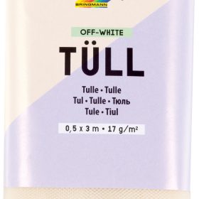 FOLIA Tüll-Stoff 3mx50cm 8000 weiss