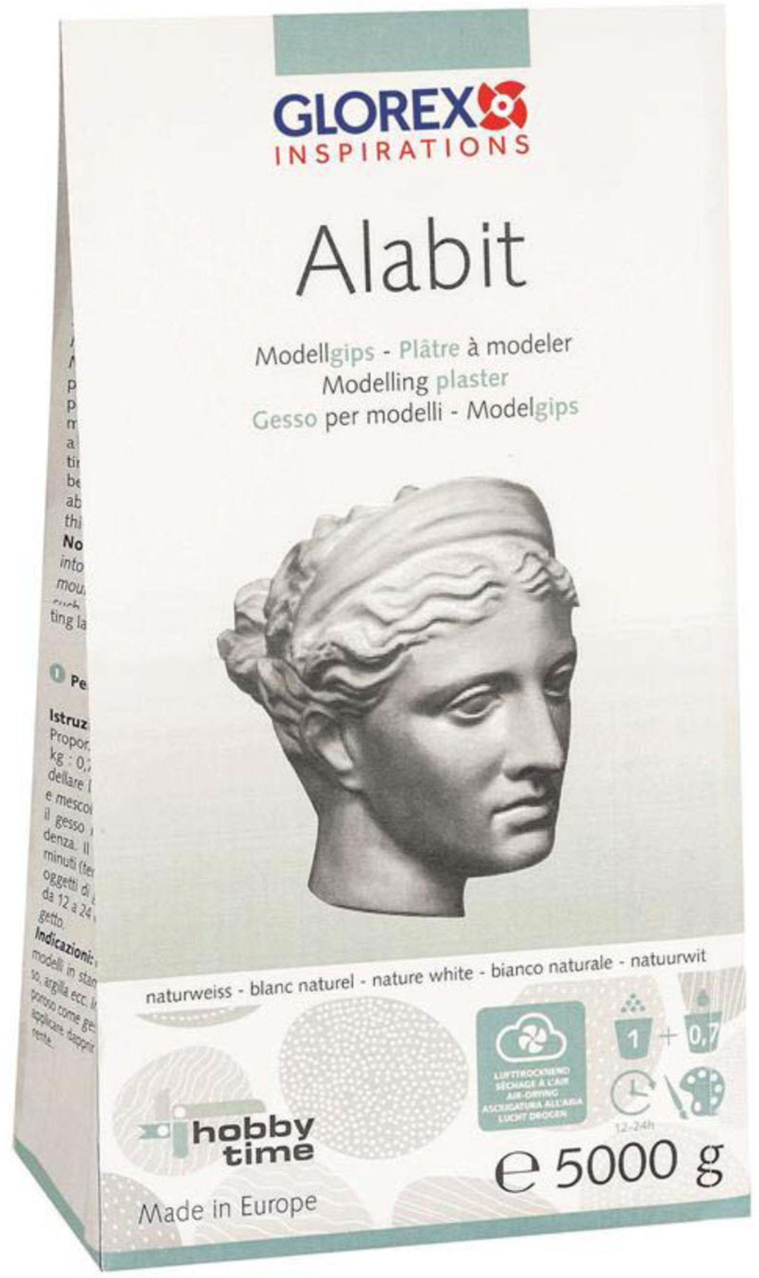 GLOREX-62608430-4013340047037 GLOREX Alabit Modellgips 5kg 62608430 – Bild 1