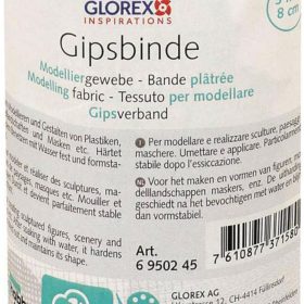 GLOREX Gipsbinde 8cmx3m 6950245 Modelliergewebe
