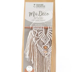 GRAINE CREATIVE Makramee Kit Bohème GC-791061 inkl. Zubehör