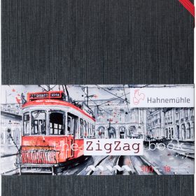 HAHNEMÜHLE Leporello ZigZag A5 10625001 weiss, 300g 18 Seiten