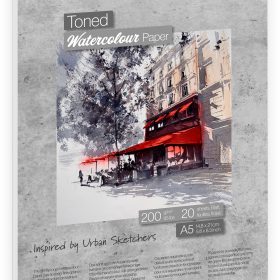 HAHNEMÜHLE Aquarellblock Toned A5 10625300 grau, 200g 20 Blatt