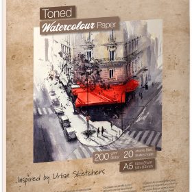 HAHNEMÜHLE Aquarellblock Toned A5 10625310 beige, 200g 20 Blatt