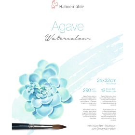HAHNEMÜHLE Aquarellblock Agave 24x32cm 10625401 weiss, 290g 12 Blatt