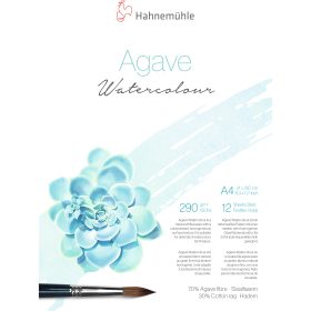 HAHNEMÜHLE Aquarellblock Agave A4 10625410 weiss, 290g 12 Blatt