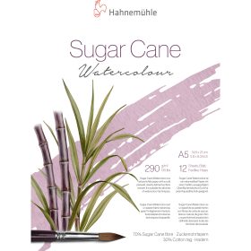 HAHNEMÜHLE Aquarellblock SugarCane A5 10625430 weiss, 290g 12 Blatt