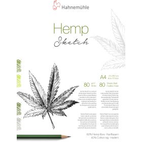 HAHNEMÜHLE Skizzenblock Hemp Sketch A4 10625451 weiss, 80g 80 Blatt