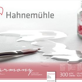 HAHNEMÜHLE Aquarellblock Harmony A4 10628040 weiss matt, 300g 12 Blatt