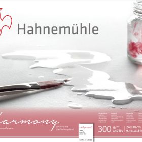 HAHNEMÜHLE Aquarellblock Harmony 24x30cm 10628044 weiss matt, 300g 12 Blatt