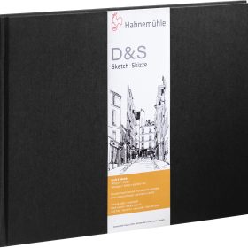 HAHNEMÜHLE Skizzenbuch D&S A4 quer 10628215 schwarz 80 Blatt