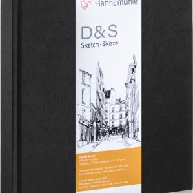 HAHNEMÜHLE Skizzenbuch D&S 25x25cm 10628227 schwarz 80 Blatt