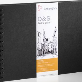 HAHNEMÜHLE Spiralskizzenbuch D&S A4 quer 10628273 schwarz 80 Blatt