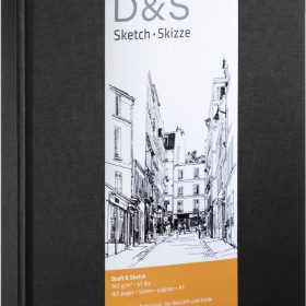 HAHNEMÜHLE Skizzenbuch D&S A3 hoch 10628274 schwarz 80 Blatt