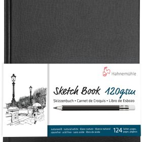 HAHNEMÜHLE Skizzenbuch A5 10628352 blanko, 120g 62 Blatt