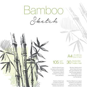 HAHNEMÜHLE Skizzenblock Bamboo A4 10628561 weiss, 105g 30 Blatt