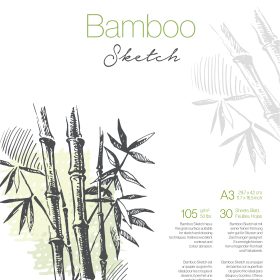 HAHNEMÜHLE Skizzenblock Bamboo A3 10628562 weiss, 105g 30 Blatt