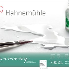 HAHNEMÜHLE Aquarellblock Harmony A3 10628761 weiss satiniert, 300g 12 Blatt