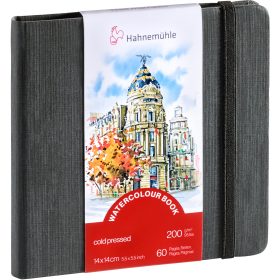 HAHNEMÜHLE Aquarellbuch 14x14cm 10628816 weiss, 200g 30 Blatt
